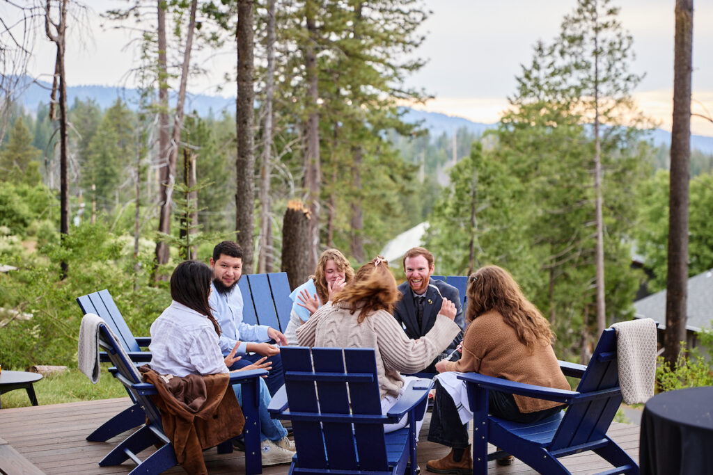 Group Gathering Sunset Deck (Kim Carroll)